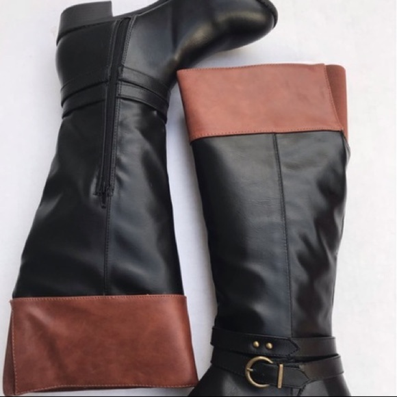 {RAMPAGE} Wedge Heel Boots - Picture 1 of 7